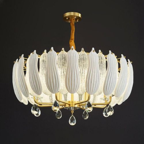 Pollux Lotus Copper Chandelier